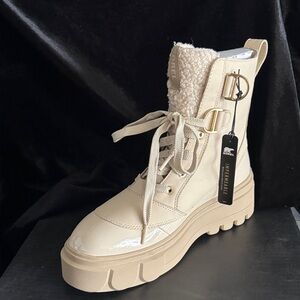 Sorel Caribou XBoot Lace WP Cozy  Cream Women's Boots -NWT Sz 9